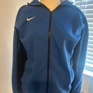 Nike Women's Royal Blue Hoodie with Black Trim